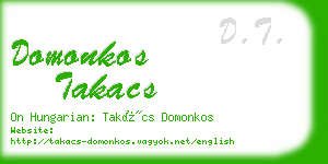 domonkos takacs business card